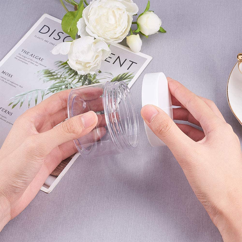 PET Clear 50ml 80ml 100ml 120ml 150ml 180ml 200ml 250ml 300ml Clear Cream Facial-pack Plastic Cosmetic Bottle Empty Jar with Lid