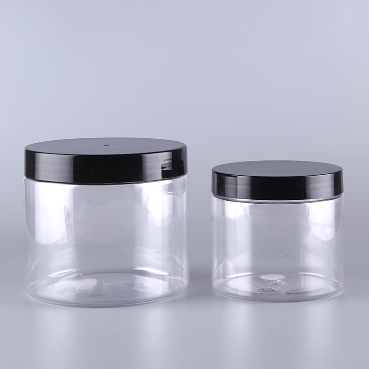 PET Cosmetic Plastic Clear Jar Container