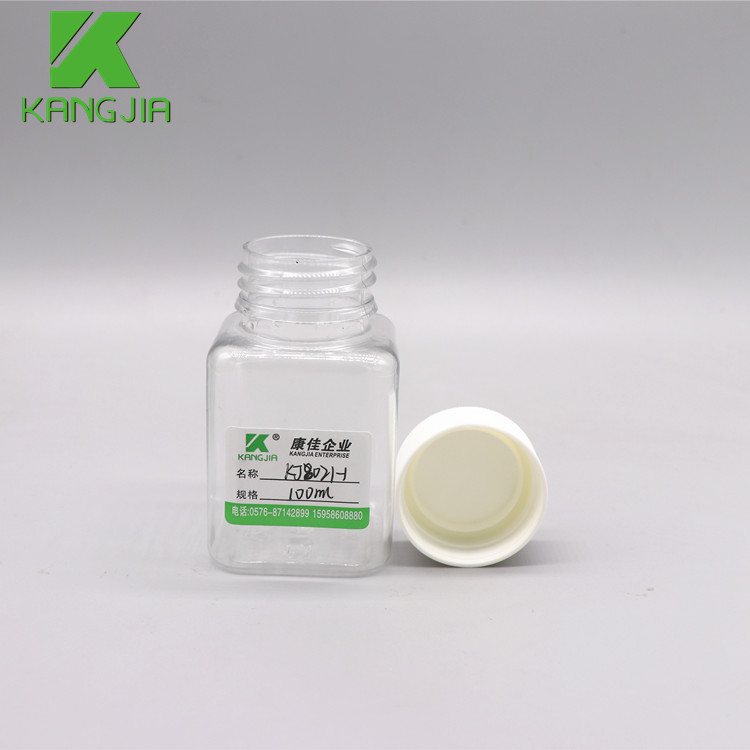 PET Empty square reagent bottles 100ml for chemical