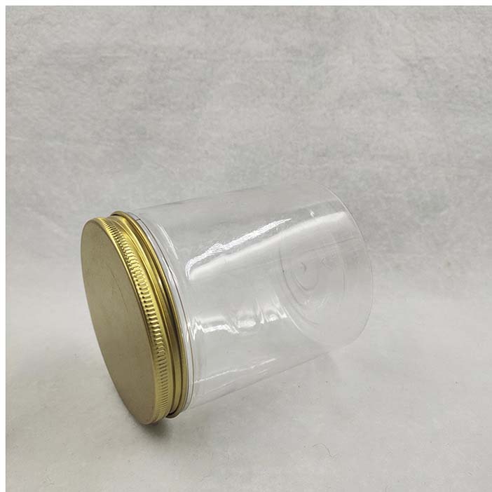 PET Jar food plastic storage jar cosmetic cream jar with red or black lid