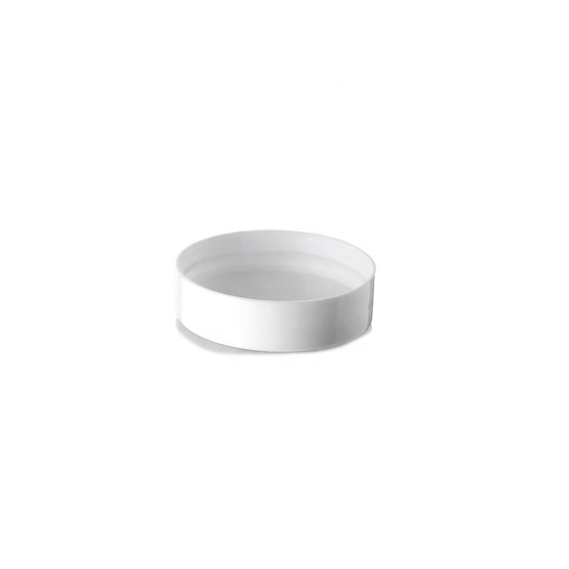 PET Large Transparent Glass Jar with White Screw Top Lid