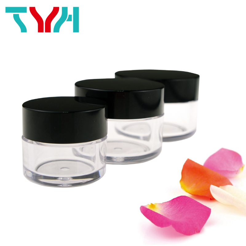 PET Pure Plastic Clear Transparent Single-wall Cream Jar with PET Cap ABS Lid | BPA Free | Heavy-wall | 15ml - 250ml (TA series)