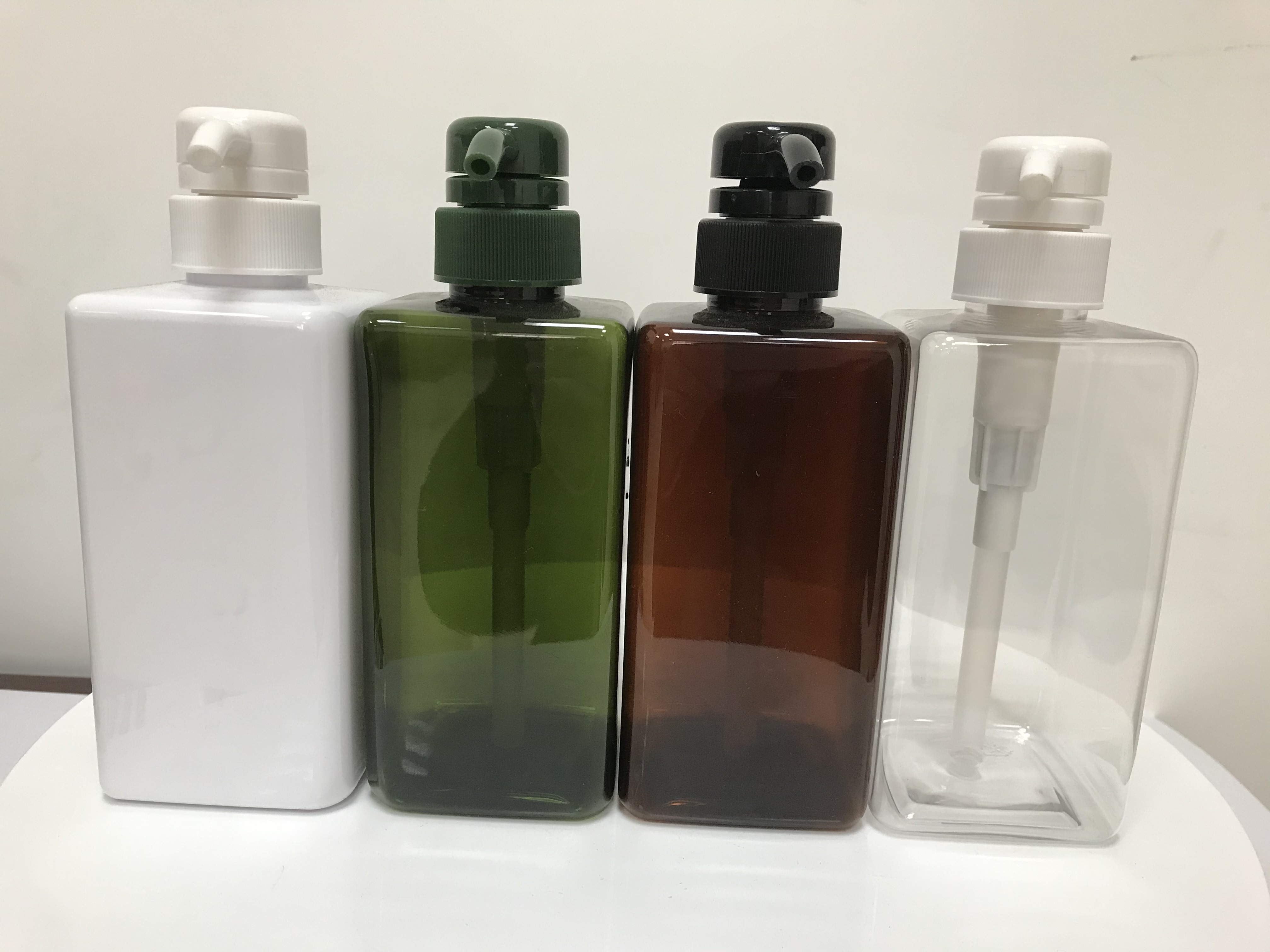 PET Rectangle Hand Soap Foam Bottle Foam Pump Mousse Bottle Square Shampoo Bottle