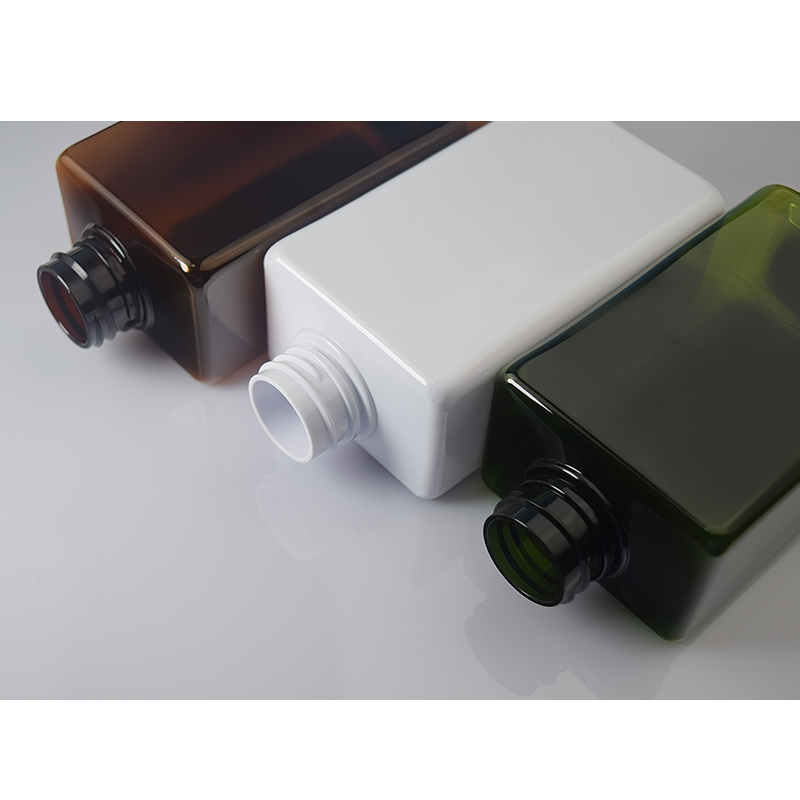 PET Rectangle Hand Soap Foam Bottle Foam Pump Mousse Bottle Square Shampoo Bottle