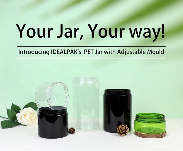 PET cosmetic jar with 89mm neck size