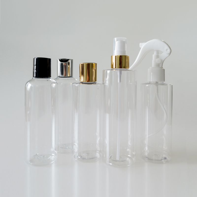 PET cosmetic packaging pump spray empty plastic bottle