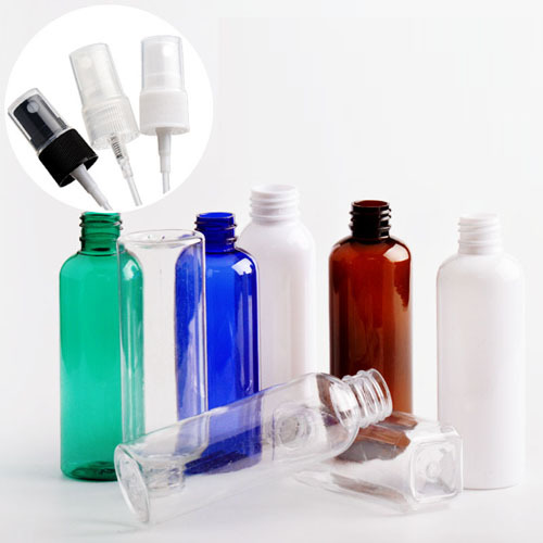 PET cosmetic packaging pump spray empty plastic bottle