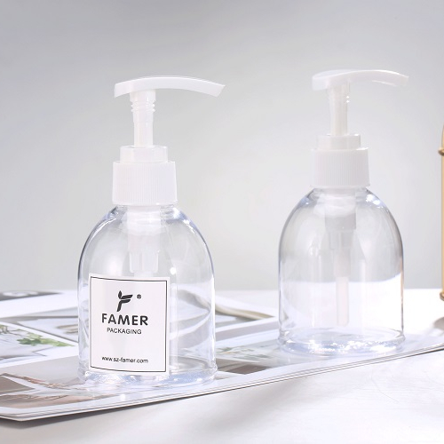 PET cosmetic plastic bottle with lotion pump/spray/cap in 10ml to 500ml