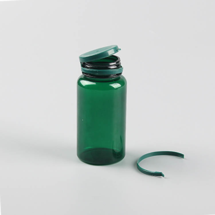 PET plastic bottles health supplement packaging bottle medicine capsule tablet bottle with pull ring