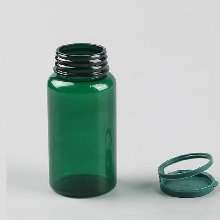 PET plastic bottles health supplement packaging bottle medicine capsule tablet bottle with pull ring