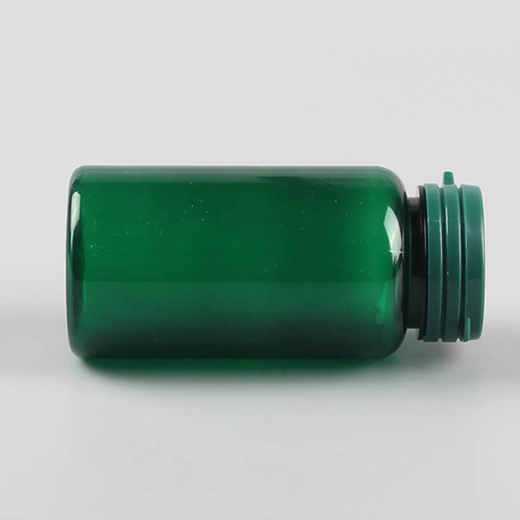 PET plastic bottles health supplement packaging bottle medicine capsule tablet bottle with pull ring