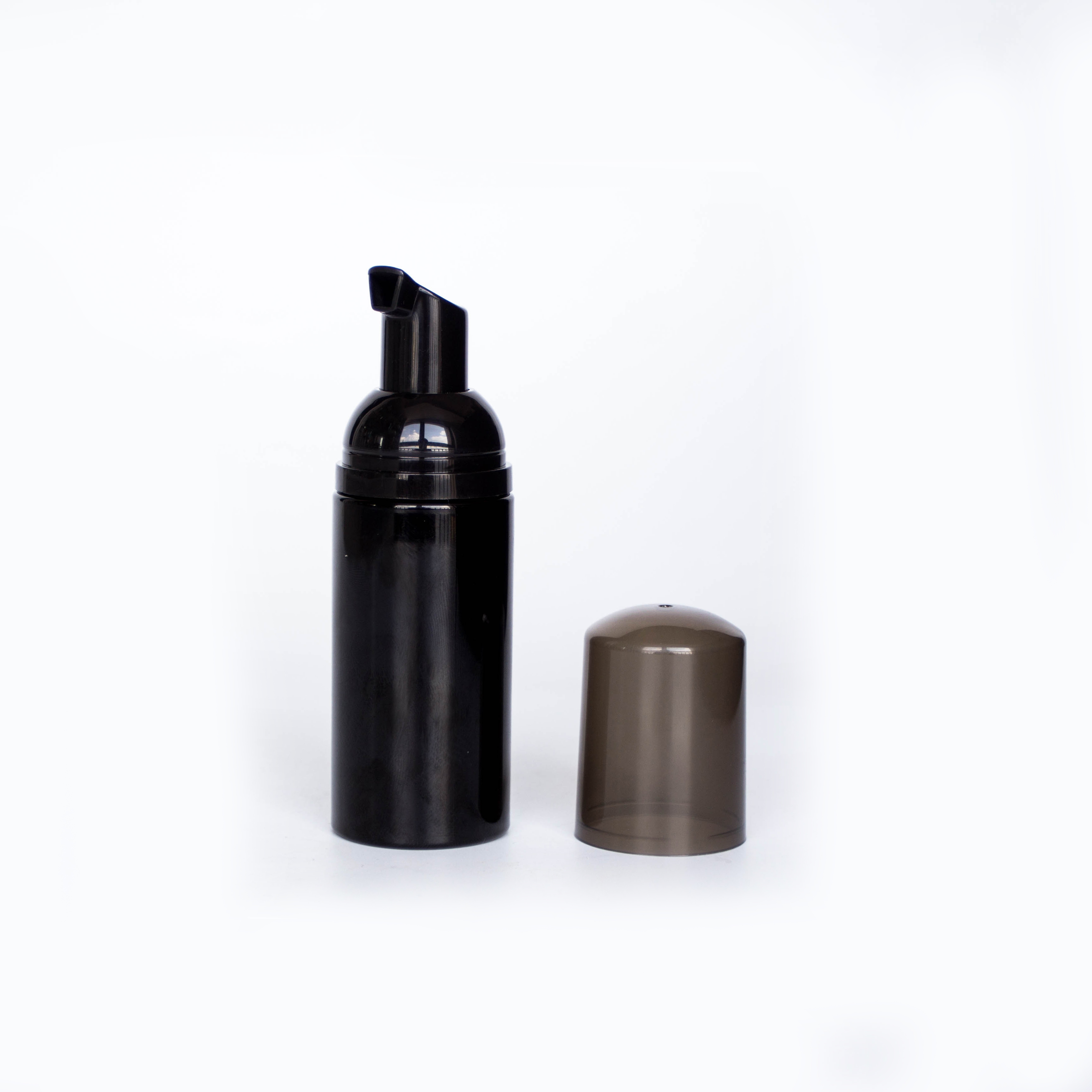 PET plastic cosmetic mousse bottle with foam pump