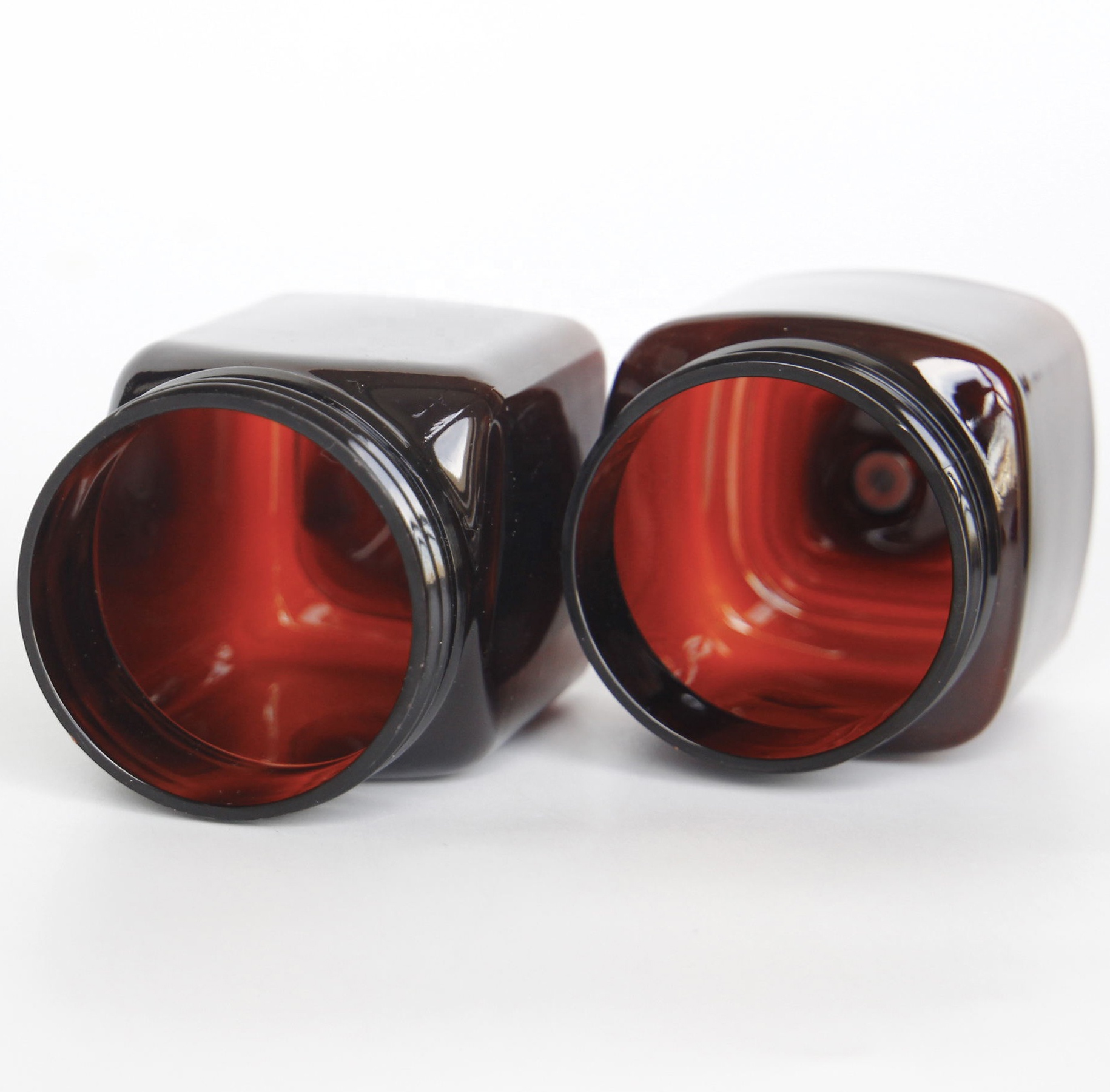 PET plastic cream jars for cosmetics 250ml 8oz 500ml 16oz plastic food jar plastic cosmetic jars