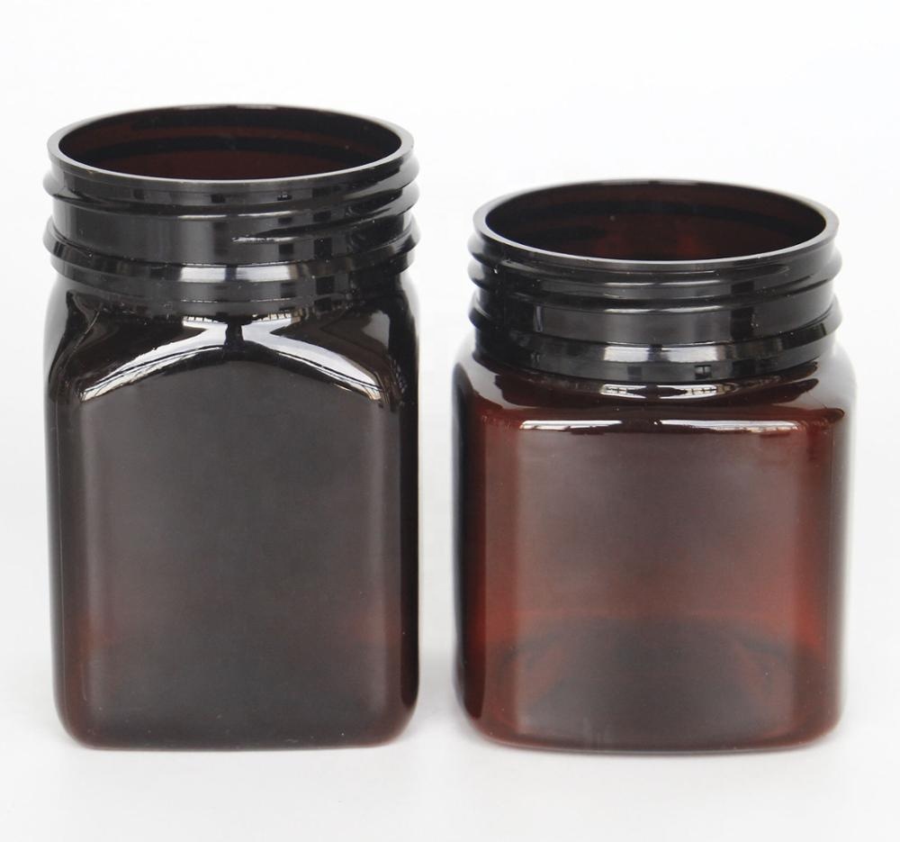 PET plastic cream jars for cosmetics 250ml 8oz 500ml 16oz plastic food jar plastic cosmetic jars