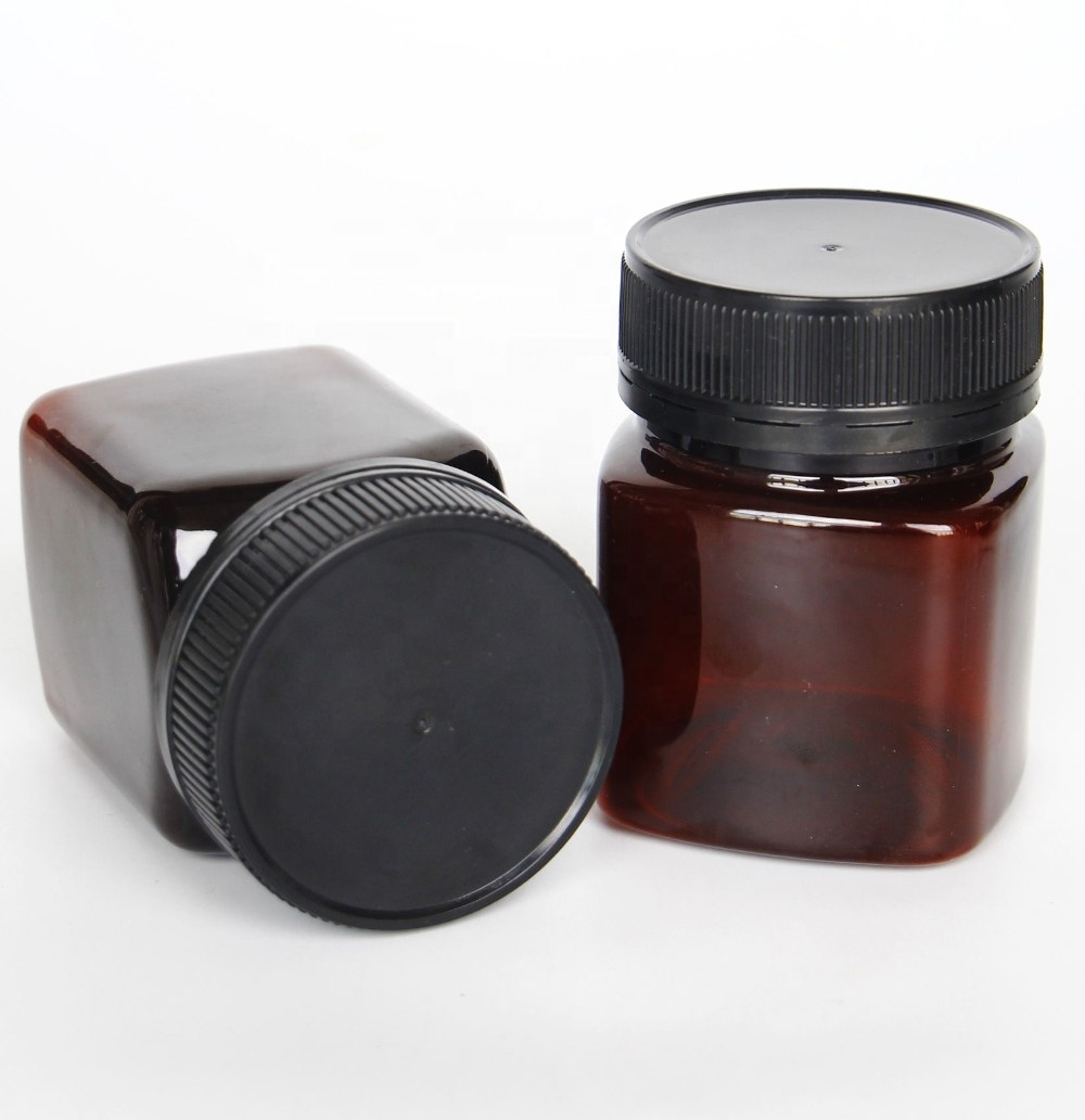 PET plastic cream jars for cosmetics 250ml 8oz 500ml 16oz plastic food jar plastic cosmetic jars