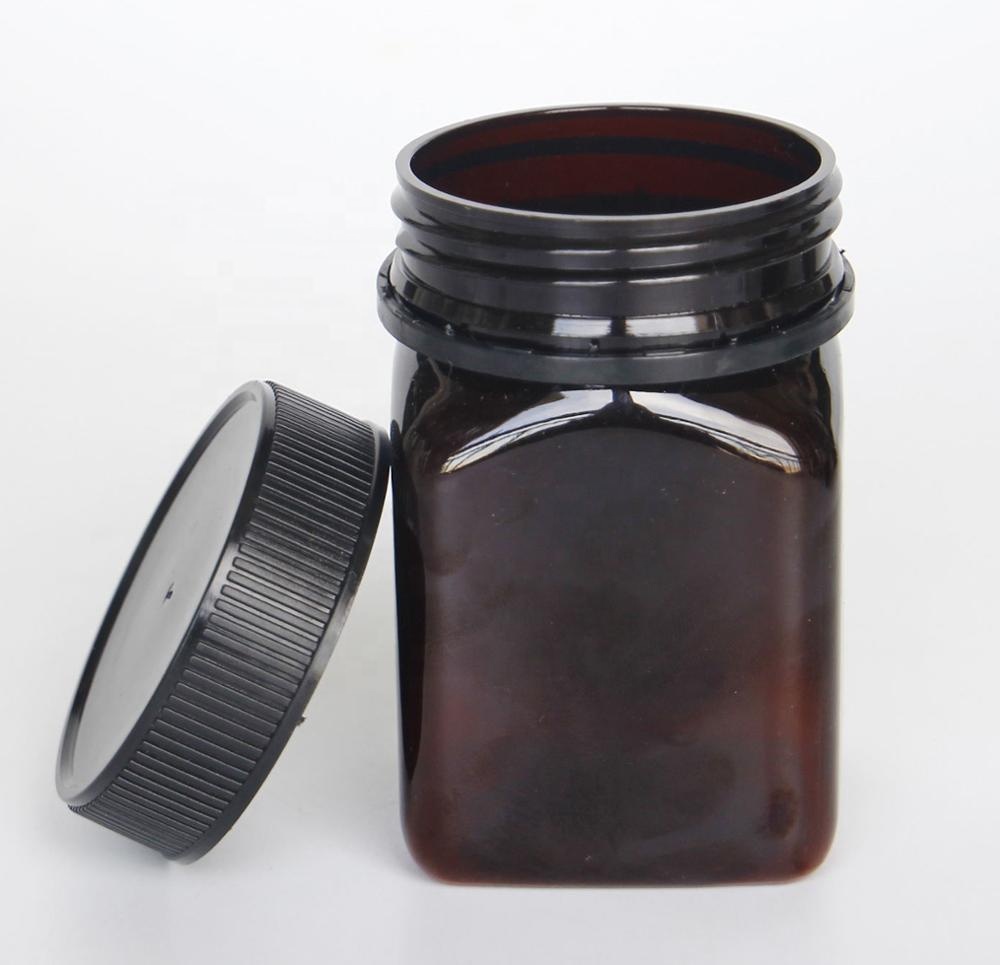 PET plastic cream jars for cosmetics 250ml 8oz 500ml 16oz plastic food jar plastic cosmetic jars