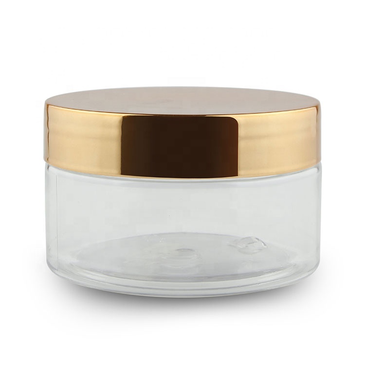 PET plastic material round skin care cosmetic container cream jar
