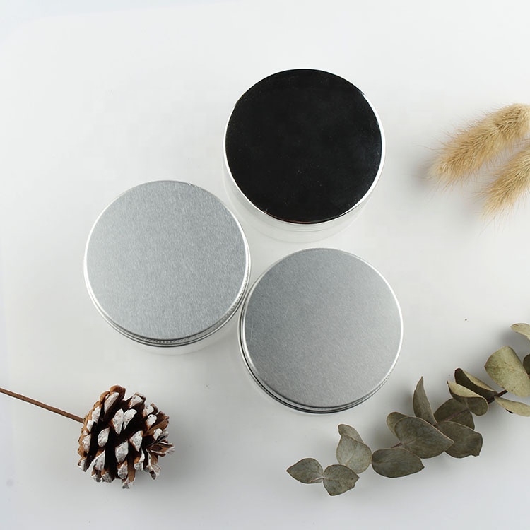 PET plastic material round skin care cosmetic container cream jar