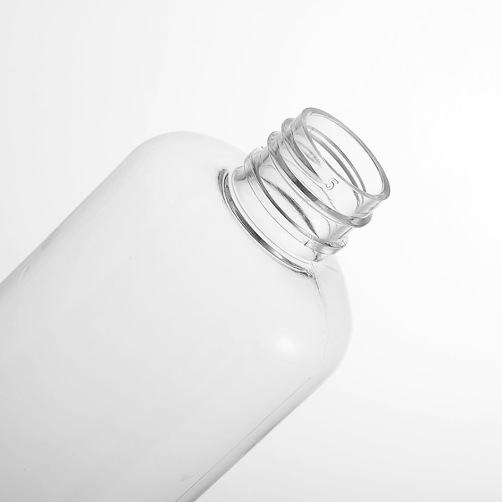 PET34 100ml Clear Plastic Cream Cosmetic Package Bottle with Gold Screw Cap