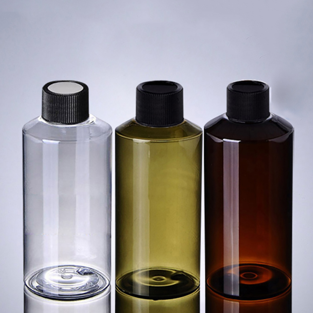 PETC24C Plastic Clear Cosmetic Container,100ml 150ml with Different Caps