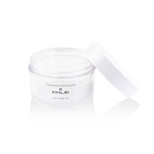 PETG 200g body milk jar transparent plastic container 200ml body scrub jars