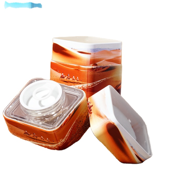 PETG cosmetic jar plastic jar with surface 3D printing