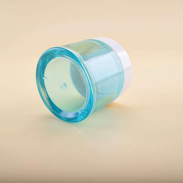PETG single wall cream jar round shape frosted clear plastic jar 5g 15g 30g 50g 80g 100g
