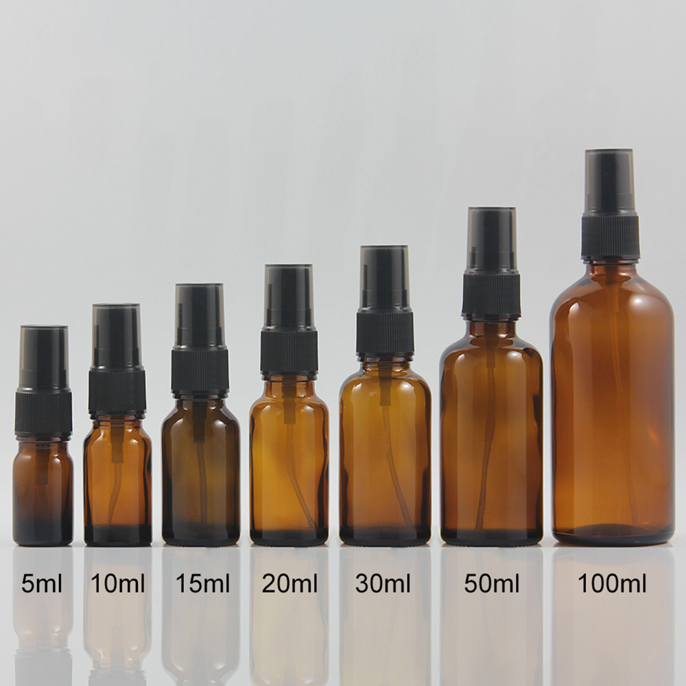 PGX20 Amber 5ml 10ml 15ml 20ml 30ml 50ml 100ml spray bottle pump pressure mister sprayer