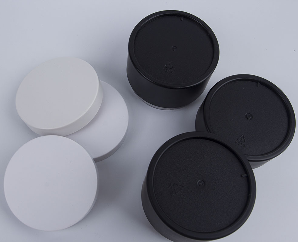 POP design black white 10ml 30ml 50ml PETG empty cosmetic Cream Jar 10g Mini Plastic Container