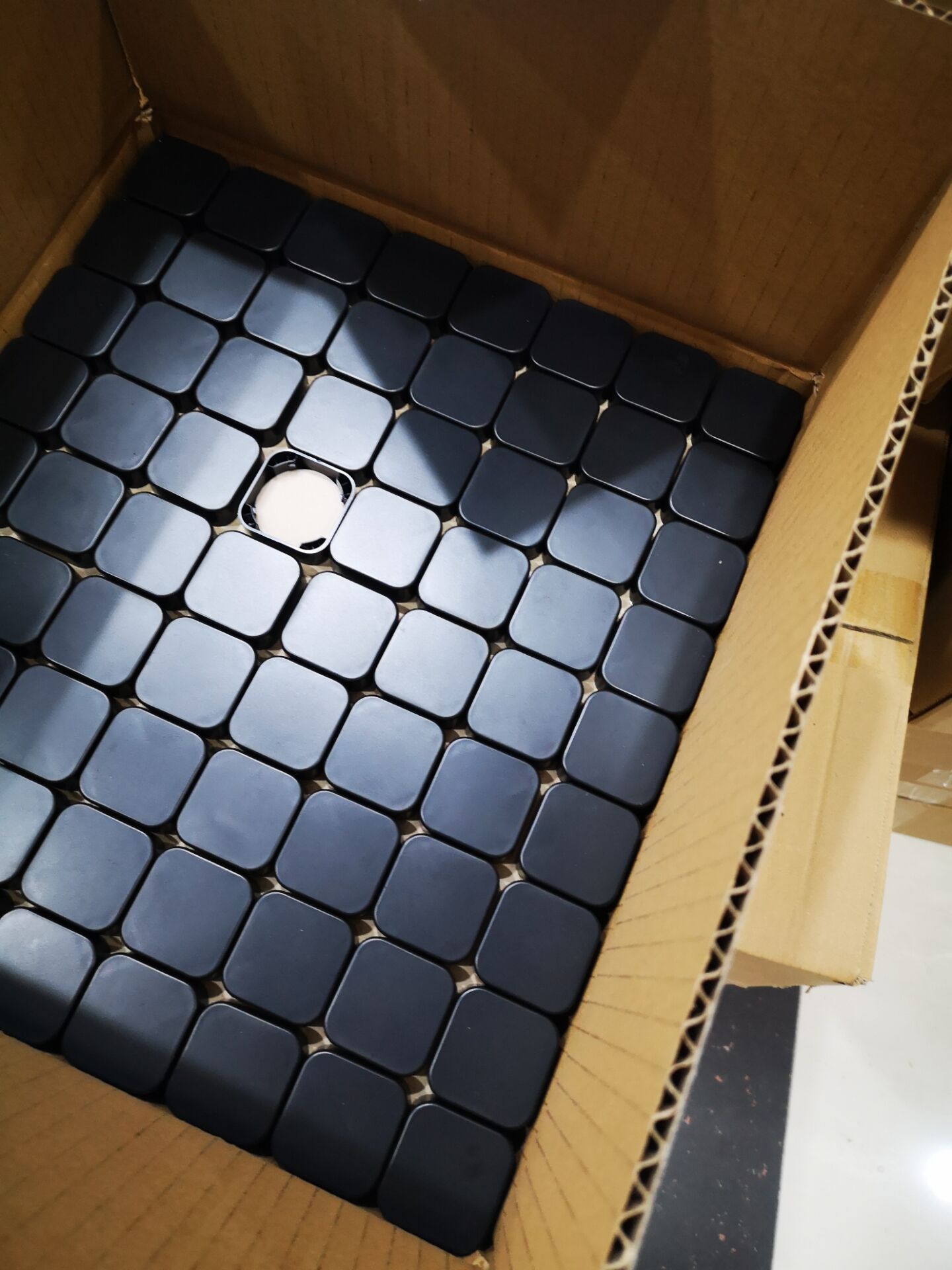 POPULAR Concentrate 5ml 9ml glass square wax jar child proof with black plastic child resistant lid custom printing