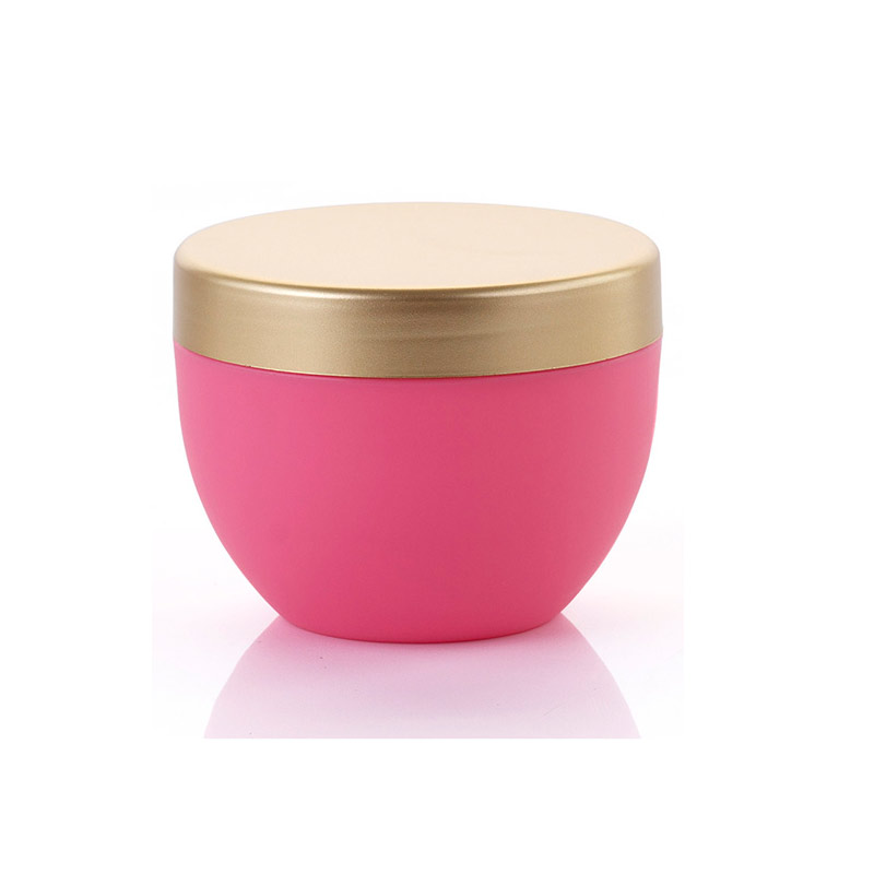 PP 250ml Facial Pink Plastic Cream Jar Cosmetic Packaging