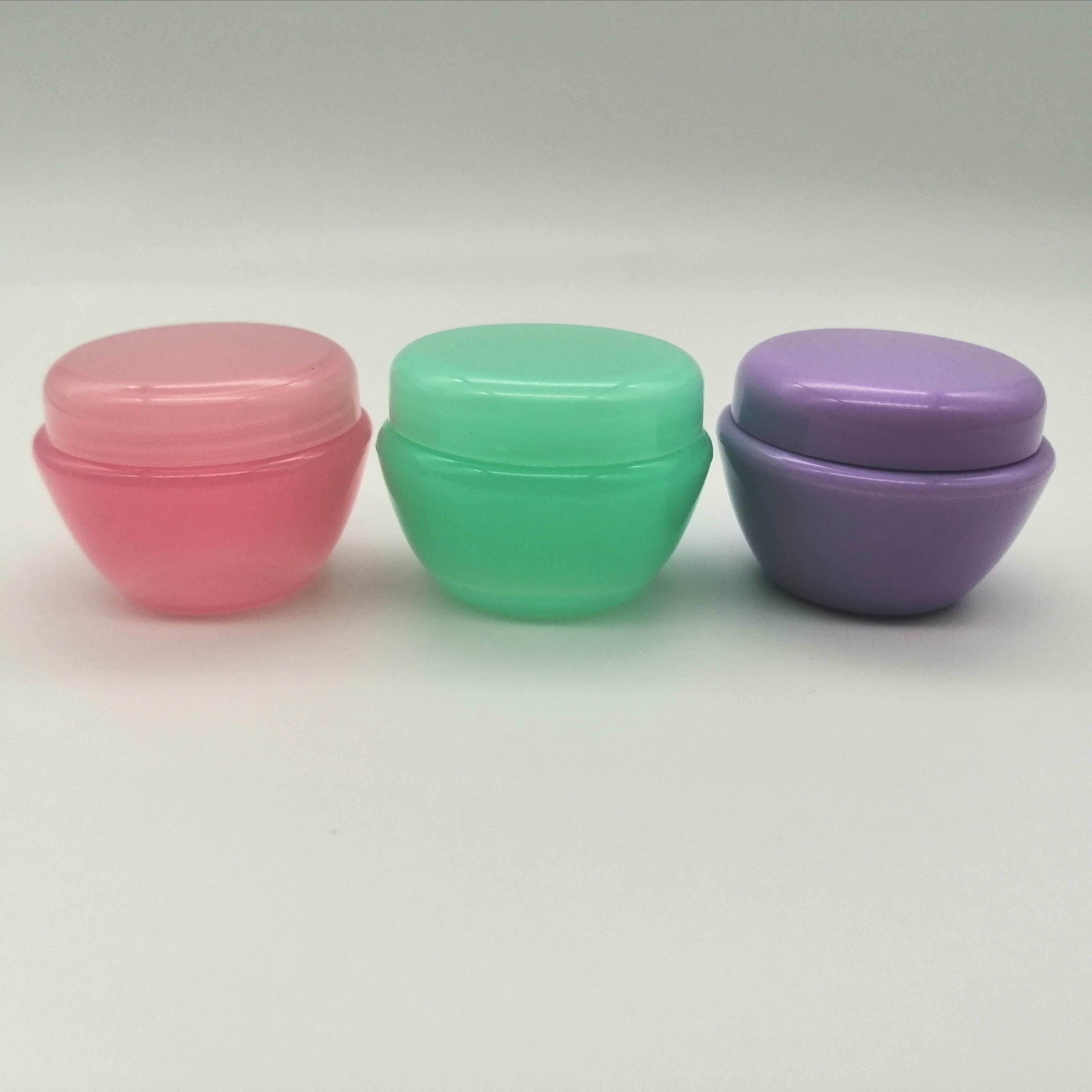 PP Jar Cosmetic Product Sample Jar Mini Jar Colorful Wholesale 5g 10g 20g 30g 50g Skin Care Cream Pet Plastic