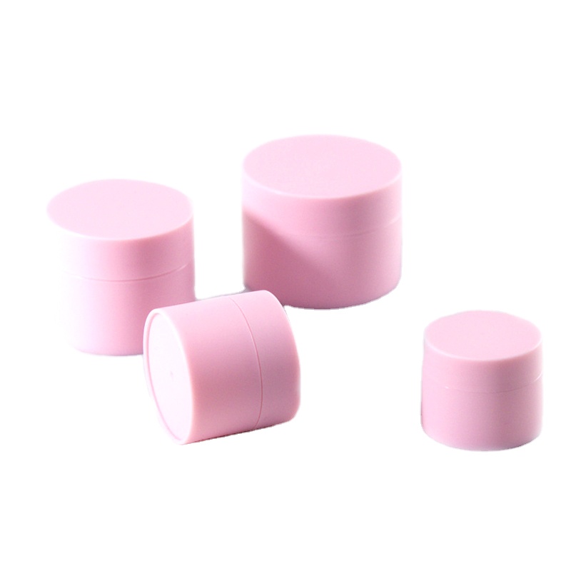PP Matte Pink Blue White Cosmetic Cream Jars Plastic Container