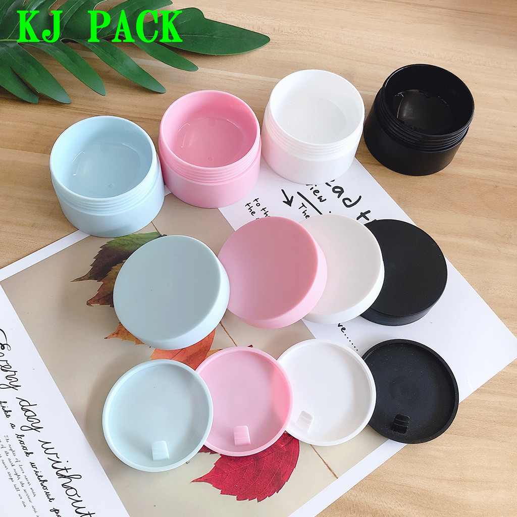 PP Small 3g 5g 15g 20ml 30g 50g Empty Plastic Black Sample Matt Cosmetic Pink face Cream Jar eco friendly