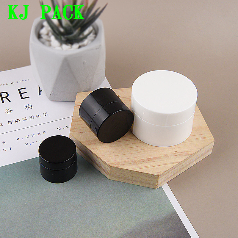 PP Small 3g 5g 15g 20ml 30g 50g Empty Plastic Black Sample Matt Cosmetic Pink face Cream Jar eco friendly