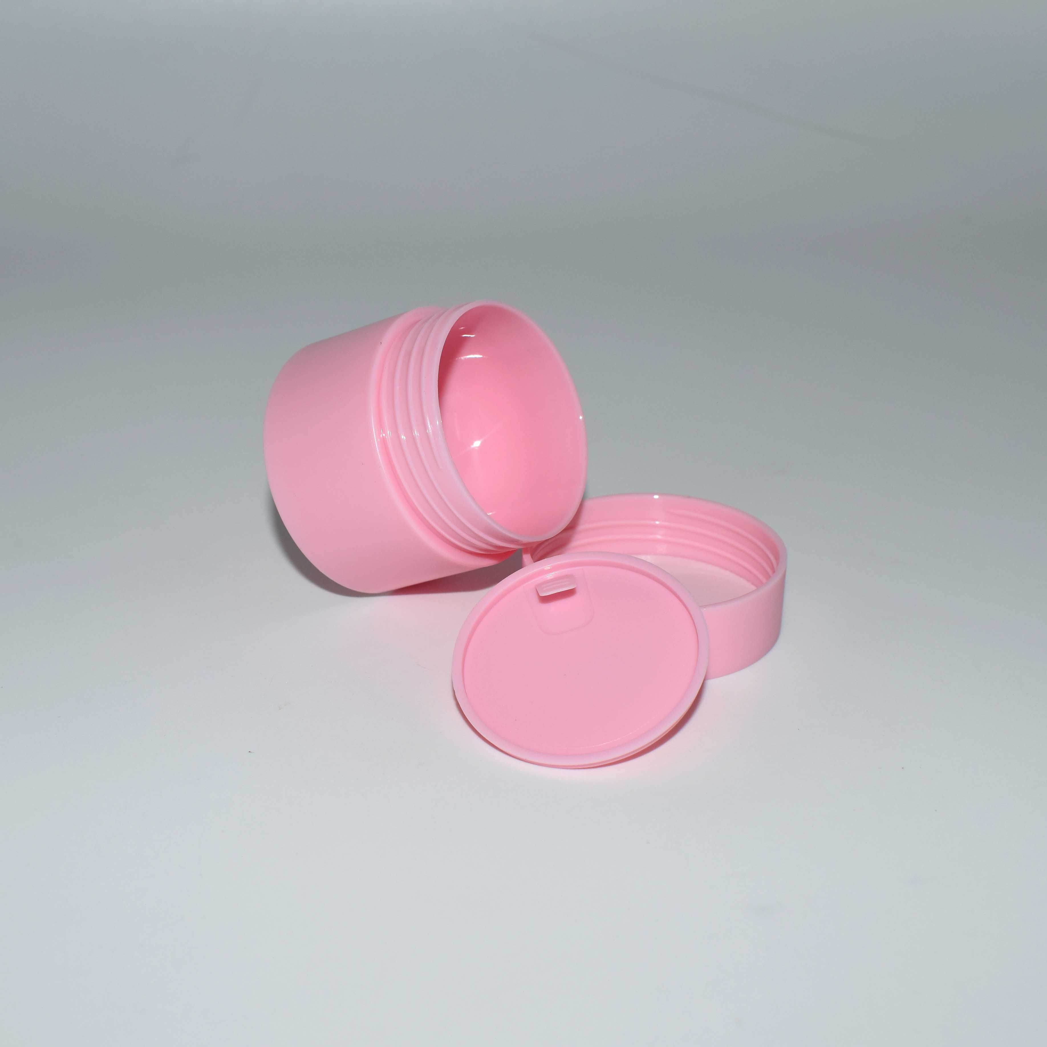 PP cosmetic jars fancy double walled jar luxury plastic jars with lids