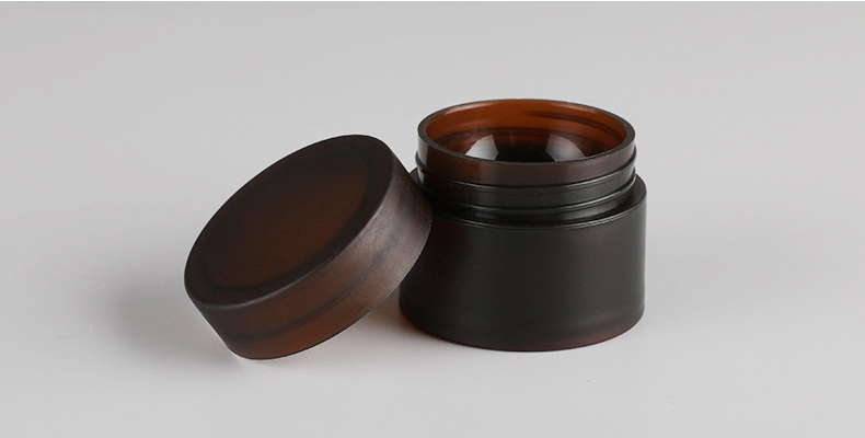 PP material empty 3g brown or solid color cosmetic plastic jar container set for cream oil