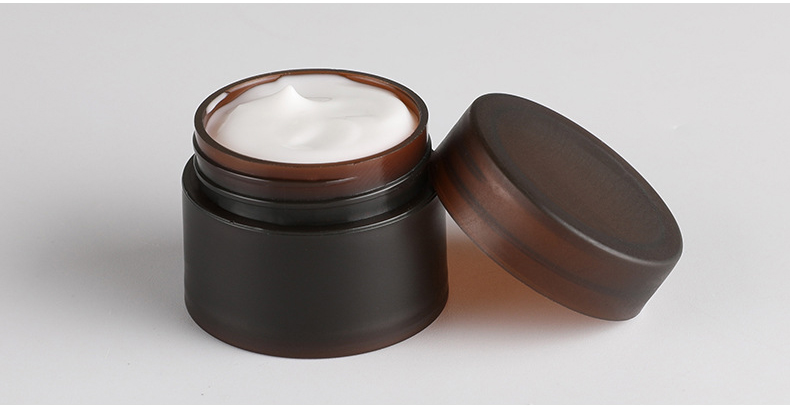 PP material empty 3g brown or solid color cosmetic plastic jar container set for cream oil
