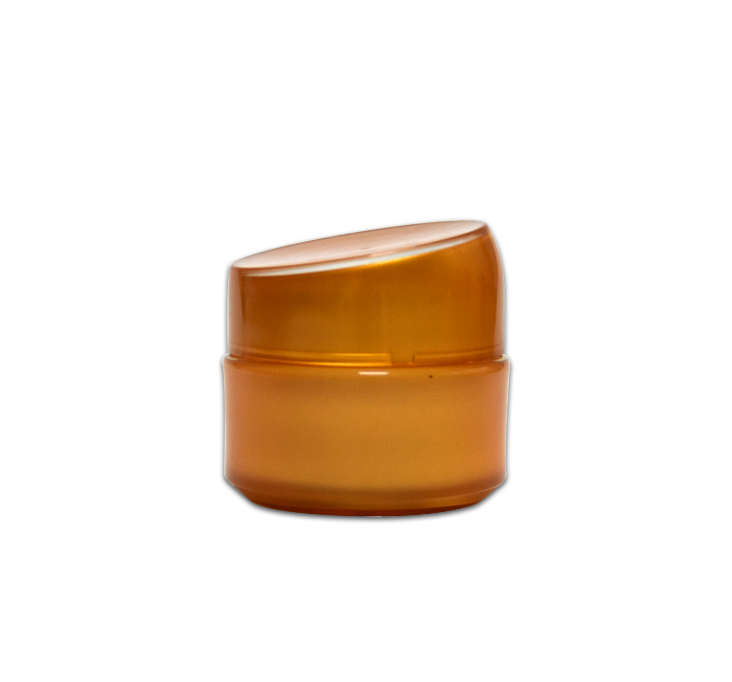 PS Material Orange Color Plastic Double Layer Container for Facial-pack Neck Cream 50g