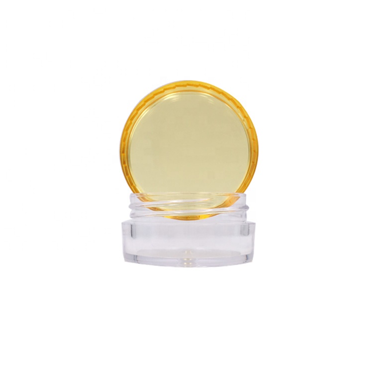 PS material travel size colorful lids 5ml sample cream jar mini 5g sample jar cosmetic