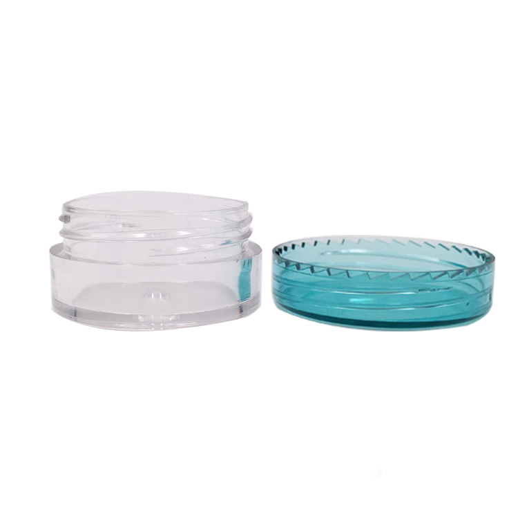 PS material travel size colorful lids 5ml sample cream jar mini 5g sample jar cosmetic