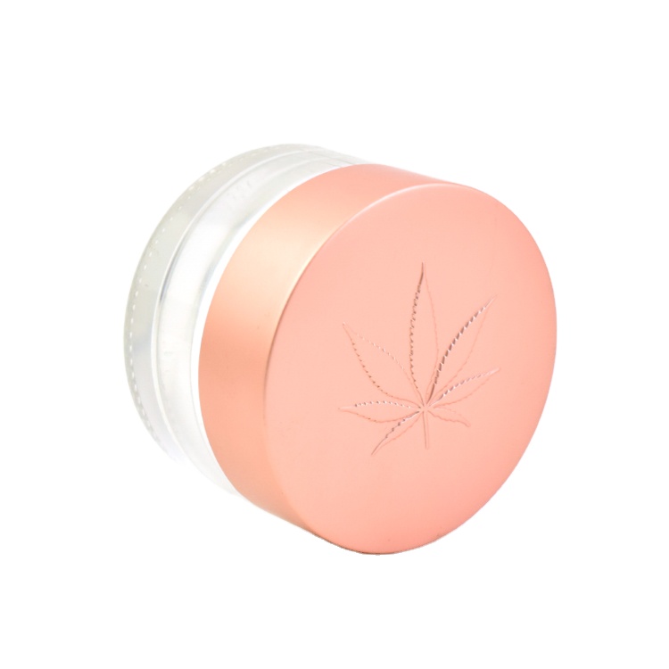 Packaging Cosmetic Glass Jar Flower Storage 1oz 30ml Clear Glass Jar with smooth child resistant cap