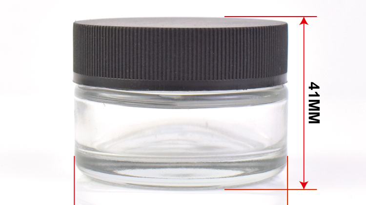Packaging Glass Bottle Jar Child Proof Jar 2oz 3oz 4oz Smell Proof Child Resistant Cap Glass Container Jar
