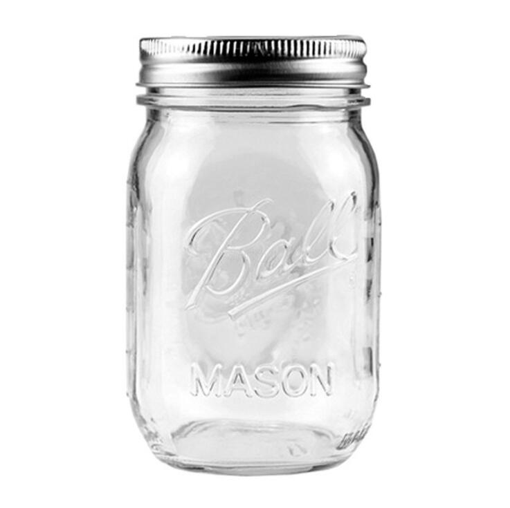Packaging Supplier Customize Fruit Pickles Sauces 500ml Empty Glass Mason Jar in Bulk