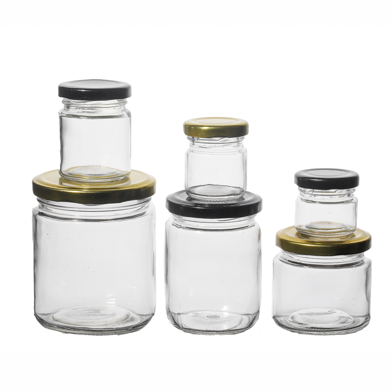 Packaging Supplier Transparent 150ml 240ml 350ml 500ml 770ml Honey Glass Jars in Bulk