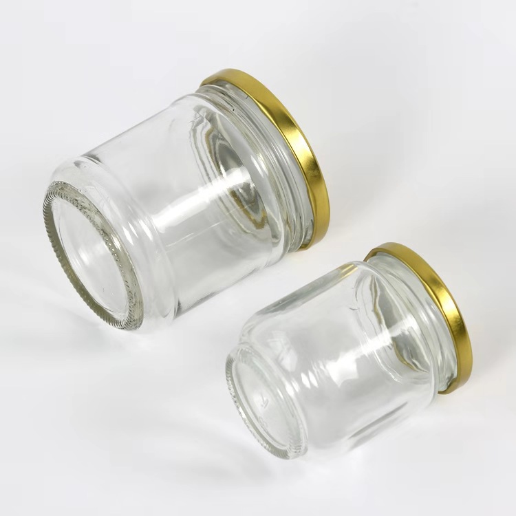 Packaging Supplier Transparent 150ml 240ml 350ml 500ml 770ml Honey Glass Jars in Bulk