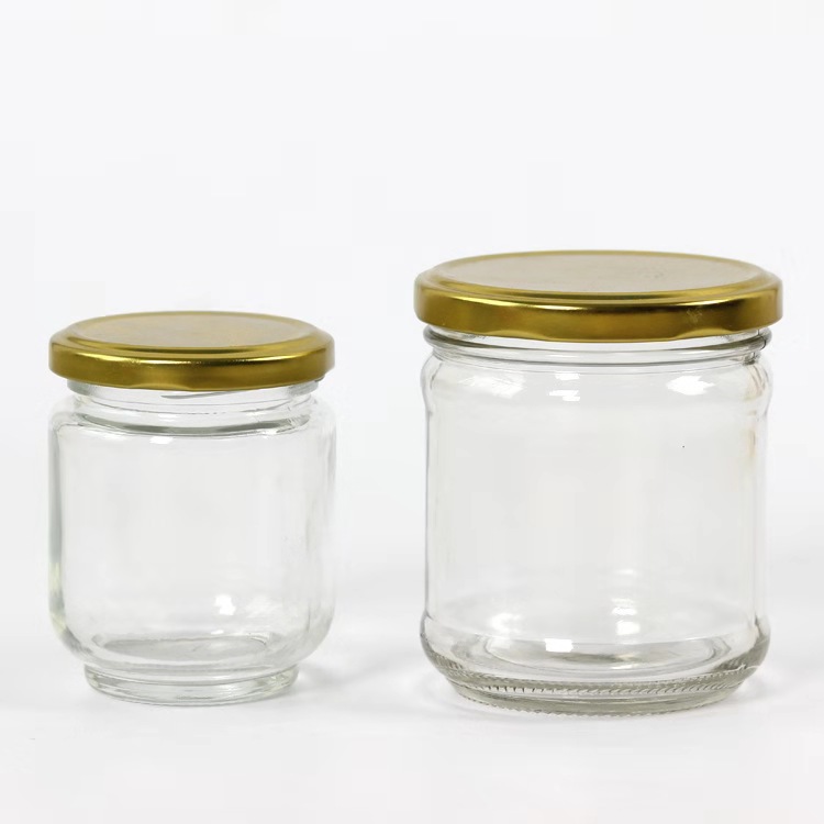 Packaging Supplier Transparent 150ml 240ml 350ml 500ml 770ml Honey Glass Jars in Bulk