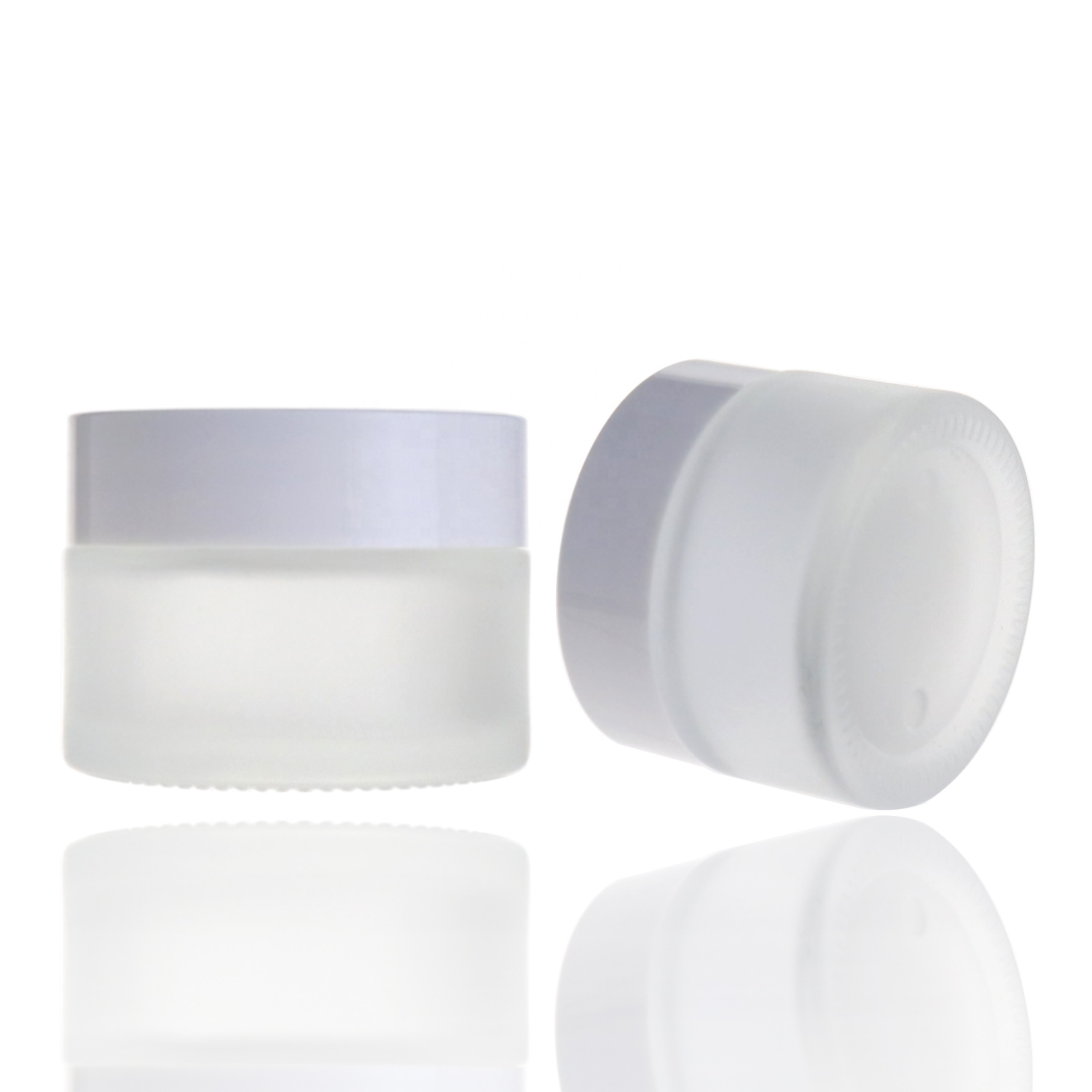Packaging cream 1 oz 30 g glass frosted matte cosmetic jars for lotion
