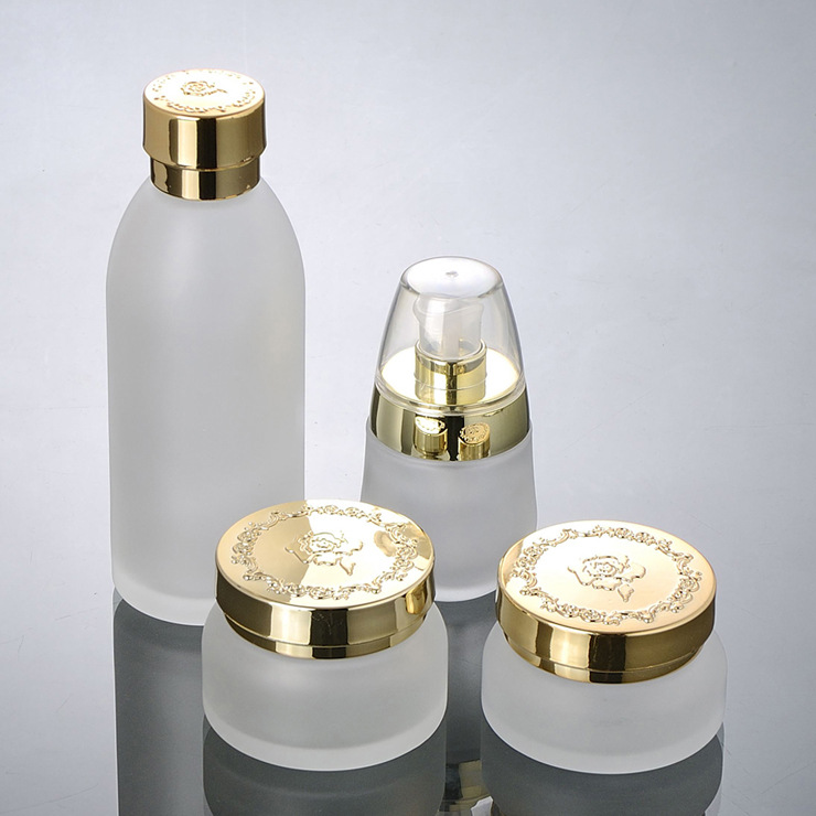 Packaging empty 50g cosmetic cream glass jar