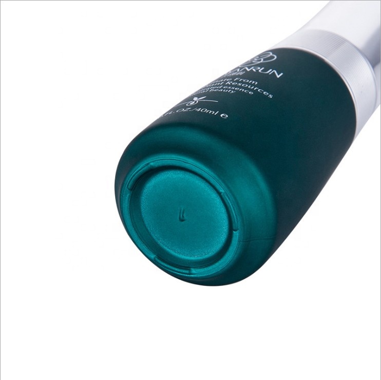 Packaging empty luxury blue serum bottle 50g 30ml 45ml 100ml 120ml cosmetic glass lotion bottle and jar wholesale
